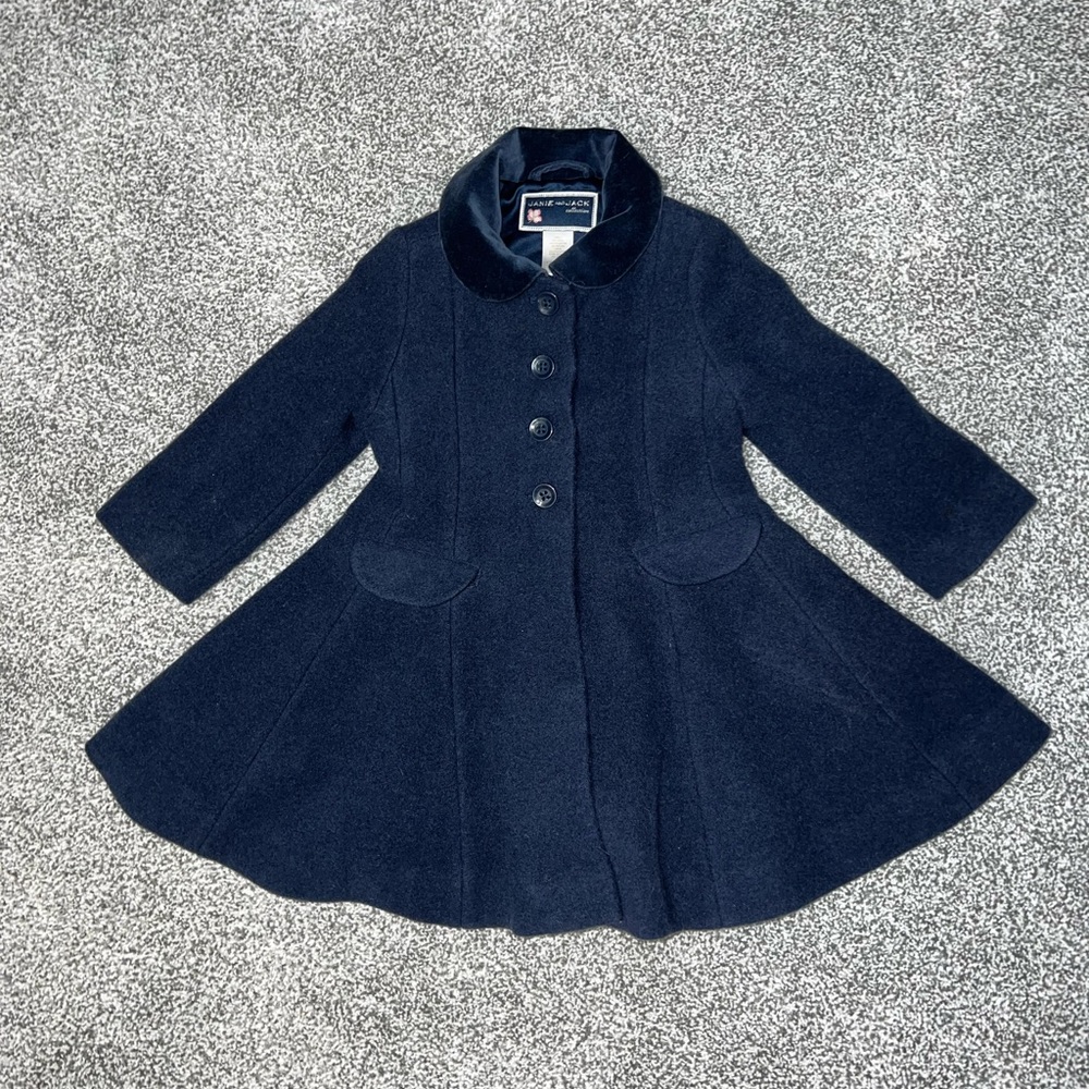 Janie & Jack Wool Peacoat 6/12 Months